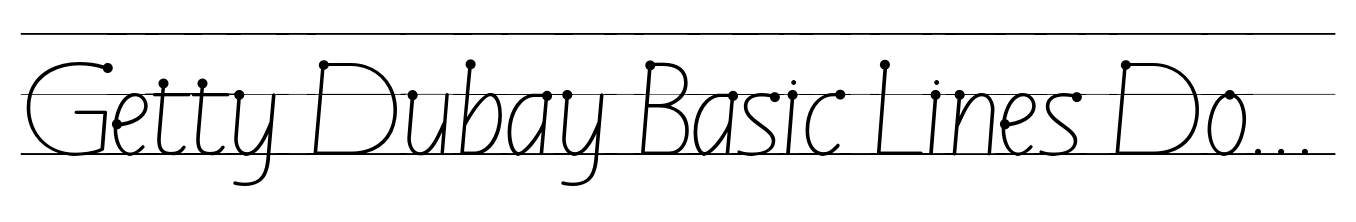 Getty Dubay Basic Lines Dots
